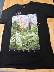 BRISCO Brands Wrecked Graffiti Tag Graphics BLACK T-Shirt – Unisex/Men’s M NEW