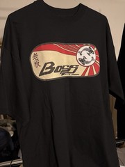 NWT Vintage Y2K 2000s Boss by IG Design Mens T Shirt Graphic Black XXL