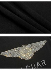 New Fashion Abstract Pattern Rhinestones Summer Short Sleeve Luxury Men T-Shirt