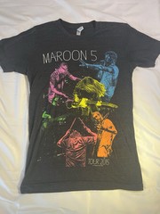 Maroon 5 American Apparel 2015 Tour Shirt Size S 2 Sided