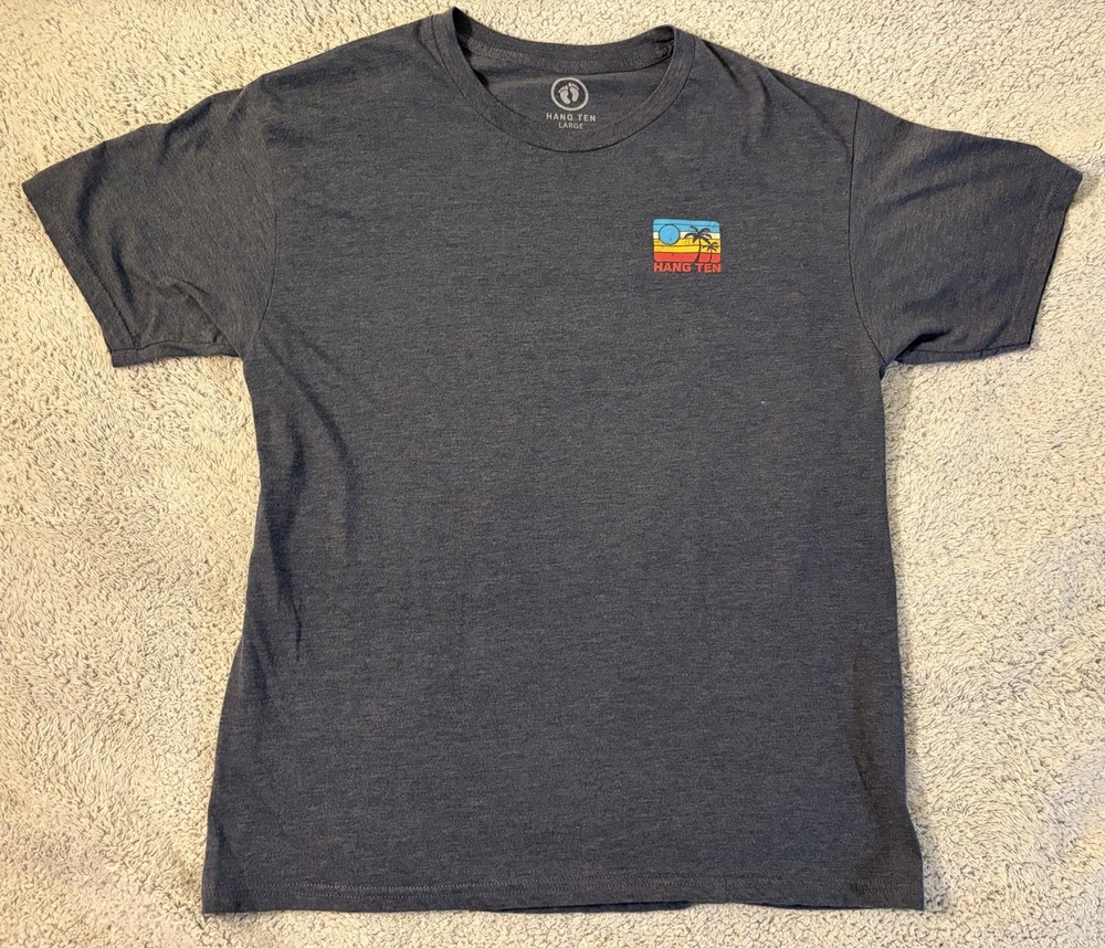 Hang Ten Large T-Shirt Hawaii Life Surfers