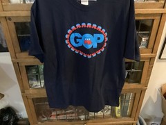 VTG GOP Grand Old Party Elephant SPELL OUT Navy GILDAN T-shirt SZ XL – Cool