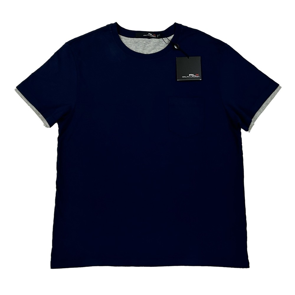 *MINOR DEFECT* RLX Ralph Lauren Double Lined T-Shirt – Navy – Size: Medium