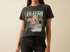 Custom Vintage Pet Personalized Pet Lover Comfort Tee