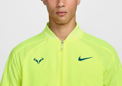 Nike Men’s Dri-FIT RAFA Tennis Jacket – DV2885 702 – Volt / Teal – Size: XL NWT
