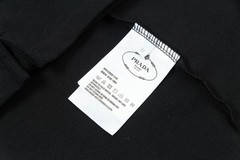 Prada Men’s black round-neck short-sleeved shirt size XXL