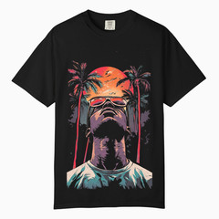 Mens Neon Hip Hop Urban T-Shirt, Comfort Colors T Shirt, Unisex Streetwear Tee