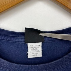 Mossimo T-Shirt Men’s L Navy Blue Vtg 90s Short Sleeve Crew Neck Distressed USA