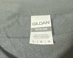 (2 PACK) Gildan Adult T-Shirts DryBlend 50/50 G8000 cotton/polyester Large BLACK
