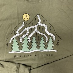 Life Is good T-Shirt Men Sz L Crusher Positive Altitude Graphic Tee Forest