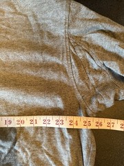 Duluth Trading Co Longtail T Long Sleeve T-Shirt Mock Neck Gray Utility Work XL