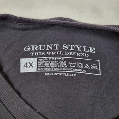Grunt Style T Shirt Mens XXXXL Patriot Military Tactical Veteran 2A Spooky 528