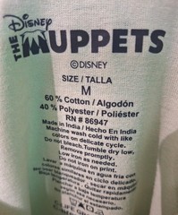Muppets Kermit the Frog Banjo Country Roots Medium Shirt