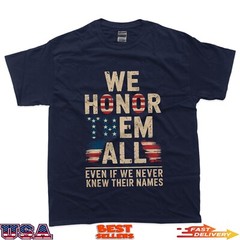 Memorial Day Honor Fallen Heroes Military Boots Dog Tags T-Shirt