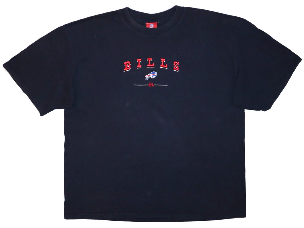 BUFFALO BILLS VTG SIZE XL SHIRT NFL EMBROIDERED LOGO FOOTBALL TEE