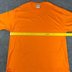 2 NEW PROCLUB HEAVY WEIGHT T-SHIRT ORANGE/BROWN PRO CLUB BLANK 2XL 2PC