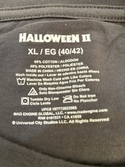 Halloween II Slay All Day Size XL Firey Mask Charcoal Universal City Studios New