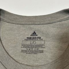 Adidas Shirt Mens Size Large Go To Performance Tee Gray Logo Activwear