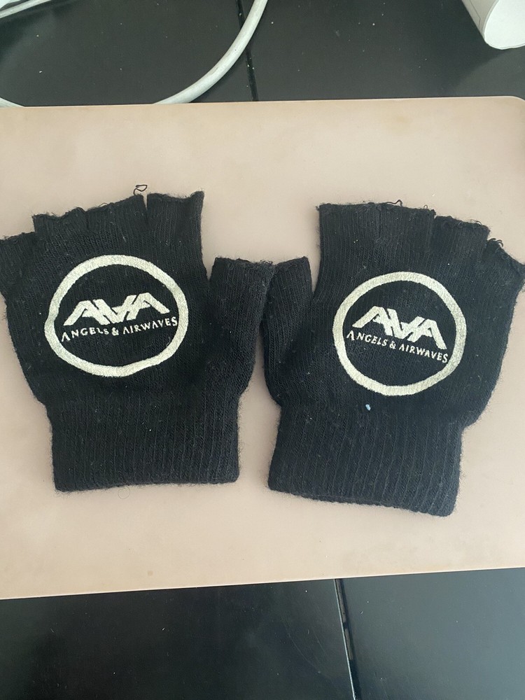 Angels And Airwaves Vintage Fingerless Gloves Rare Tour Merch