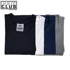 Pro Club Men’s Heavyweight Cotton Short Sleeve Crew Neck T-Shirt