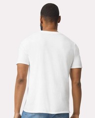 Gildan 64000 Softstyle Unisex T-Shirt White 6 Pack Lightweight Cotton