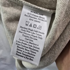 Everlane T Shirt Mens Medium Oatmeal Short Sleeve Crew Organic Cotton Premium