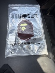 A Bathing Ape BAPE Men’s Black Ape Head Logo Graphic Tee M Cotton Crew Neck