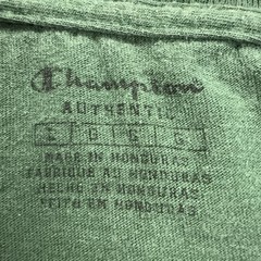 Champion Shirt Mens Large Green Script Logo Graphic Tagless Crewneck Tee
