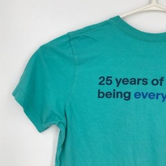 eBay Mens Shirt Large Green Blue Short Sleeve Crew Neck 25th Anniversary