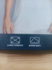 3 Mens Stafford Super Soft Crew Neck T-Shirts Size Medium New White