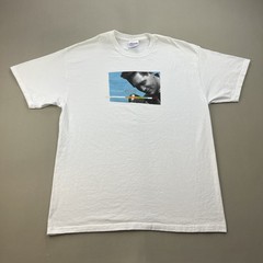 Vintage Michael Buble Shirt Mens Large White Concert Tour Music Singer Album y2k