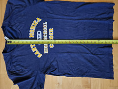 Santa Monica High School SAMOHI Choir Vintage T Shirt Blue cotton Large