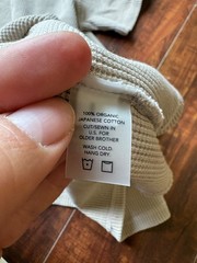 Older Brother Waffle Knit SS Tee Organic Japanese Cotton Hand Dyed Size L fits M