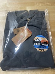 U. S. Vintage Men’s Garment Dyed Charcoal Crew Neck Long Sleeve T-Shirt Tee $50