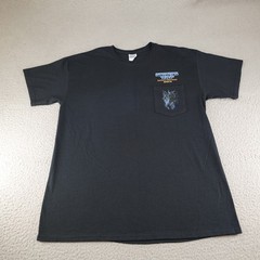 Bike Week Shirt Mens Large Black Wolf Eagle Native American Motorcycle Biker