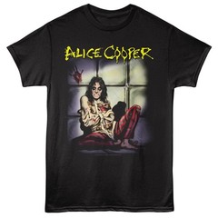 Alice Cooper T-Shirt STRAIGHT JACKET ALBUM Mens Heavy Metal Music New Black