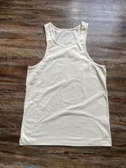 Essentials Fear of God FOG Basic Tank Top Singlet Vest Cream Size S Men’s
