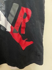 Michael Jordan Jumpman T Shirt Large Classic Logo Cement Red Black Nike 23 Bulls