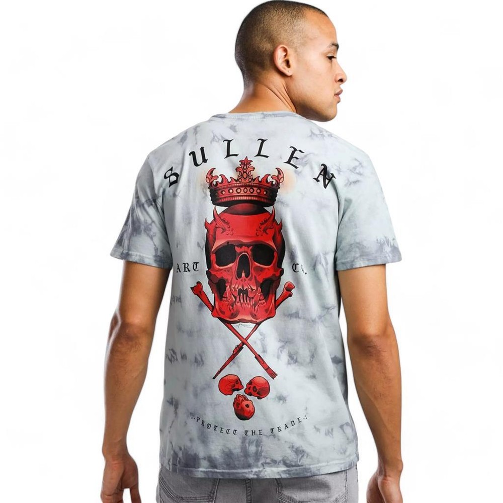 Men’s Sullen Art Co. Fires Puritan Gray Crystal Wash Premium Tee T-Shirt S-XL