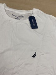 Nautica Graphic T-Shirt Short Sleeve Crew Neck Cotton Logo Bright White XL