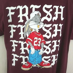 Gildan Hip Hop Bugs Bunny Fresh Gold Tooth 100% Cotton Graphic Tshirt Tee