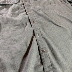 Kuhl Mountain Grown Button Up Shirt Mens Small Blue Herringbone Outdoor Hiking