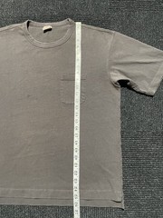 Non Stock Knitting Wear Brown Blank Cotton Pocket Tee T Shirt Size Medium