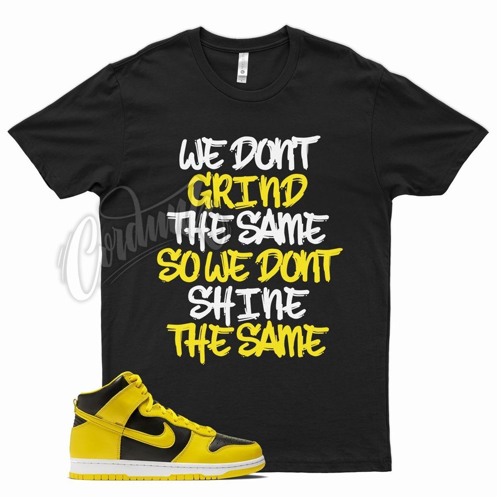 Black GRIND DIFF T Shirt to match J1 1 Maize Yellow Beginning Moments Pack