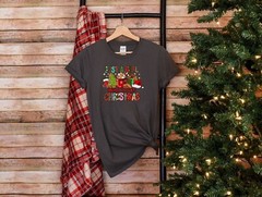 Just A Girl Who Loves Christmas, Candy Stick Santa Claus, Christmas Shirt, Gift