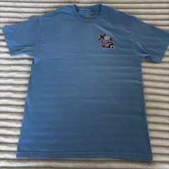Suavecito tshirt -short sleeve light blue ,large back graphic-size large