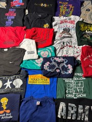 Lot of 20 Vintage Graphic T Shirts Mixed Size Y2K Streetwear Bulk Bundle