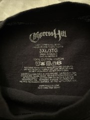 Cypress Hill T Shirt Adult 3XL Black Green Skull Music Band Hip Hop Cannabis