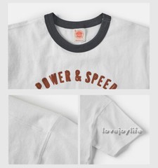 NON STOCK Pure Cotton Men T-Shirt Power & Speed Heavyweight Basic Tee T-Shirts