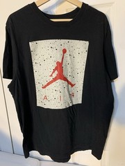 Nike Air Jordan Mens Sz XL Jumpman Logo Tee T-Shirt Black Red